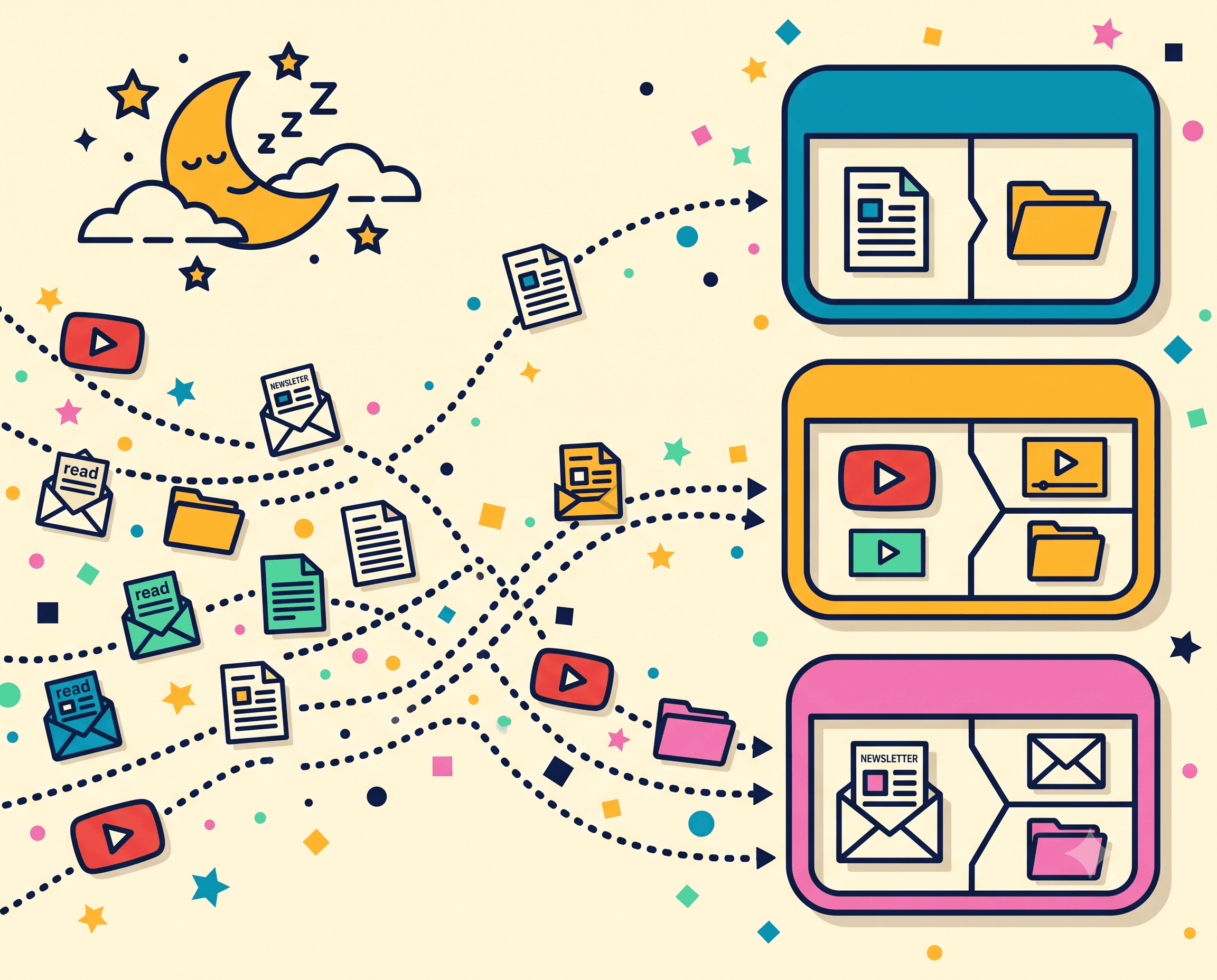 Your archive of creator content assembles itself